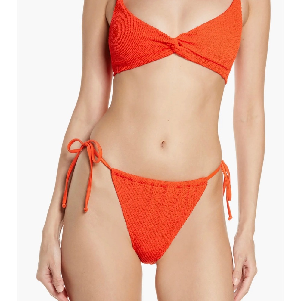 NWT Good American Always Fits Bikini Bright Poppy
